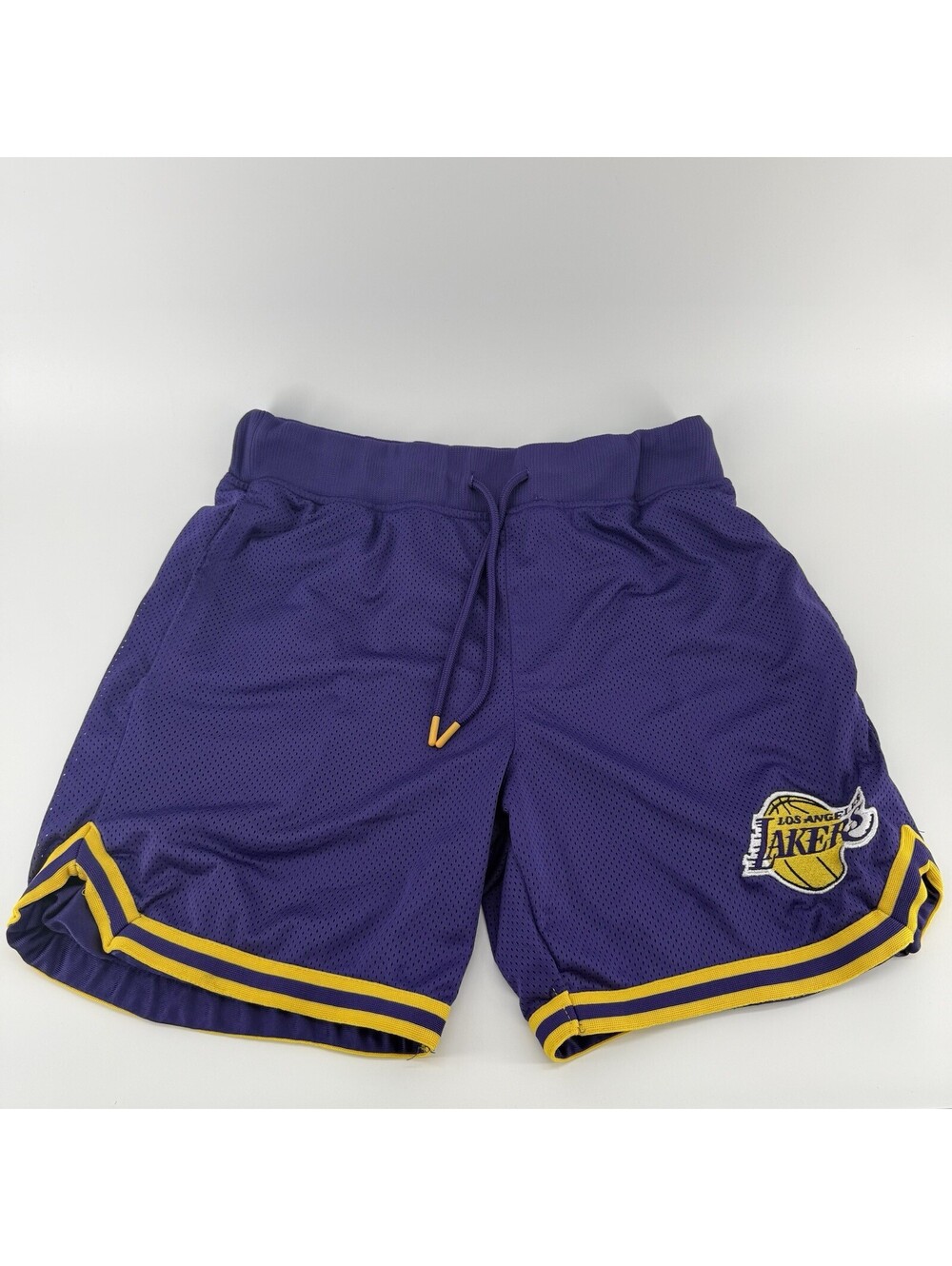 Men's Ultra Game Los Angeles Lakers Purple Mesh Classic Basketball Shorts sz M